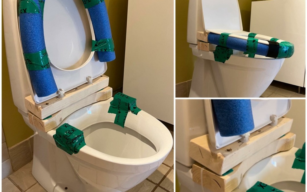 Marie’s Homemade Angled Toilet Riser